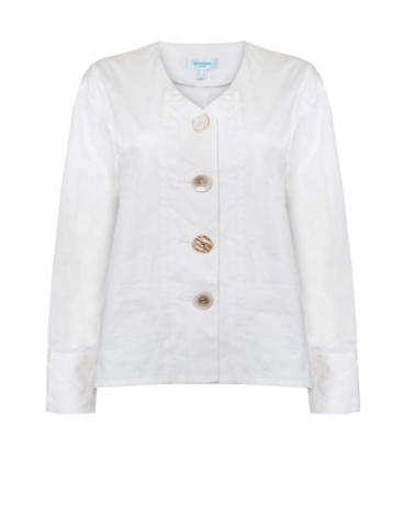 Blusa branca com botões JV012